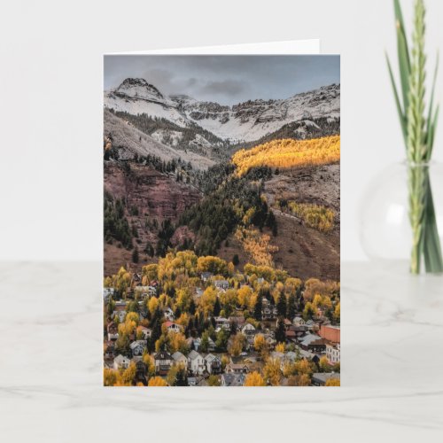 The quaint little town of Telluride Colorado Card