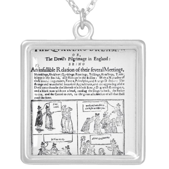 The Quakers Dream Silver Plated Necklace (Front)