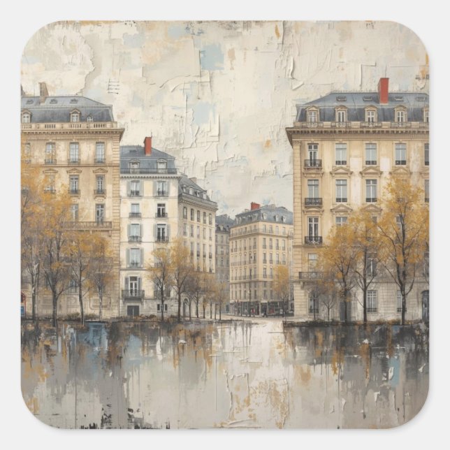 The Quarters Design 03 Square Sticker (Front)