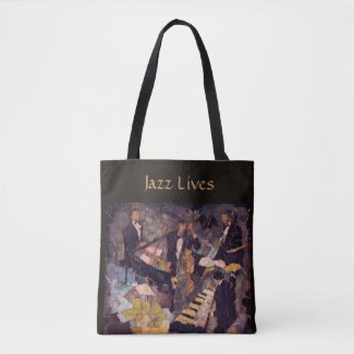 The Quartet - Jazz Music Lives Tote Bag