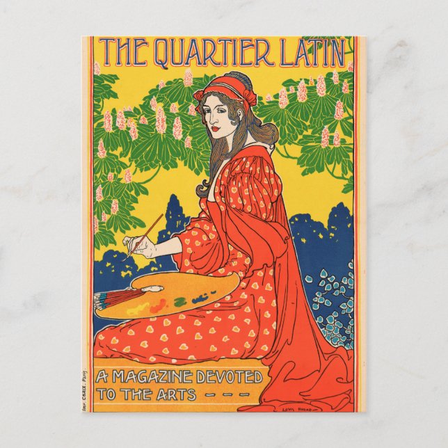 The Quartier Latin. A Magazine devoted to the Arts Postcard (Front)