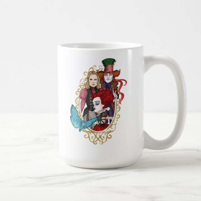 The Queen, Alice & Mad Hatter 2 Coffee Mug (Right)