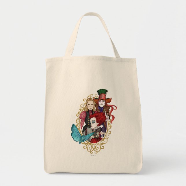 The Queen, Alice & Mad Hatter 2 Tote Bag (Front)