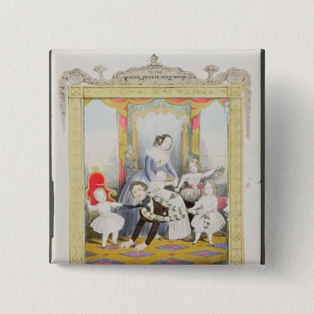 The Queen and Prince Albert at Home Button (Front)