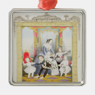 The Queen and Prince Albert at Home Metal Ornament