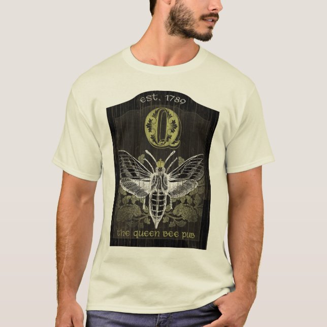 The Queen Bee Pub Sign T-Shirt (Front)