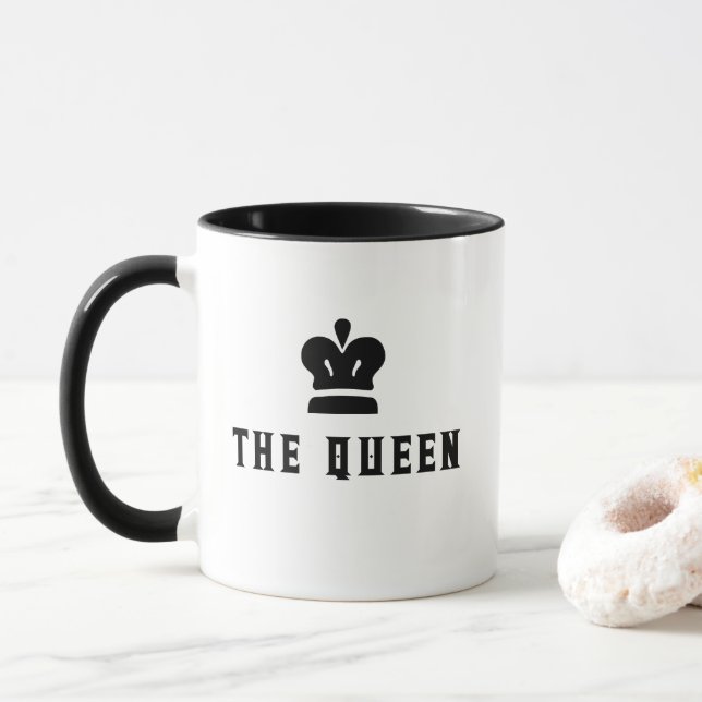 The Queen Chess Mug (With Donut)