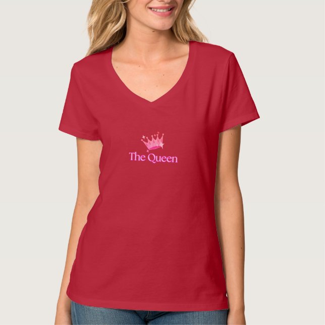 The Queen - Elegant and Bold Statement Piece T-Shirt (Front)