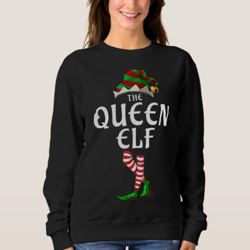 The Queen Elf Matching Family Christmas Party Paja Sweatshirt