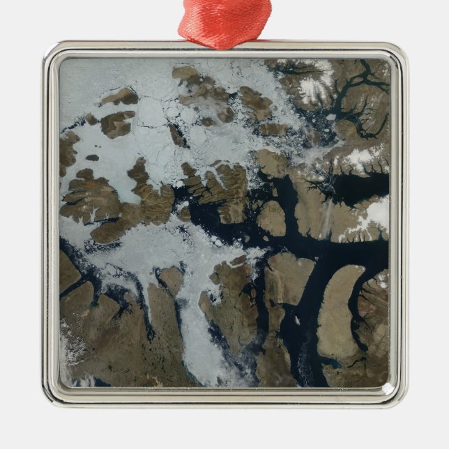 The Queen Elizabeth Islands Metal Ornament (Front)