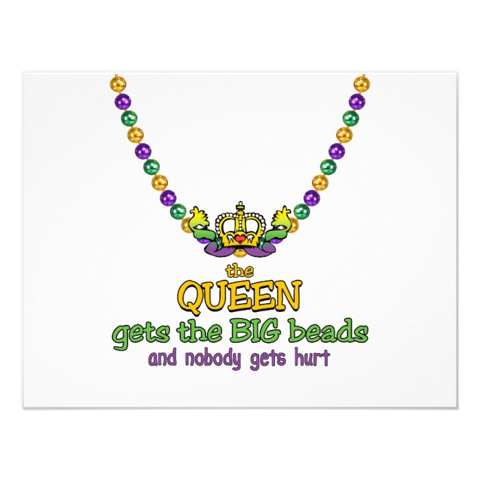 The Queen gets the BIG beads Announcement