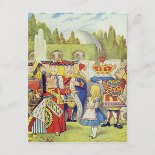The Queen has come! And isn't she angry.' Postcard