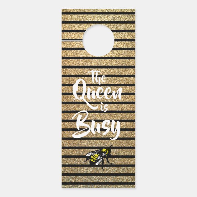 The Queen is Busy/Will See You Now | Door Hanger (Front)