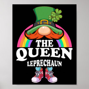 The Queen Leprechaun St Patricks Day Costume Poster