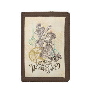 The Queen & Mad Hatter Looking for Wonderland 3 Tri-fold Wallet