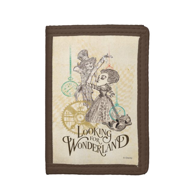 The Queen & Mad Hatter | Looking for Wonderland 3 Tri-fold Wallet (Front Vertical)