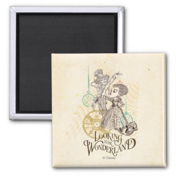 The Queen & Mad Hatter | Looking For Wonderland Magnet by AliceLookingGlass at Zazzle
