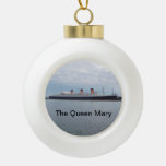 The Queen Mary Christmas Ornament at Zazzle