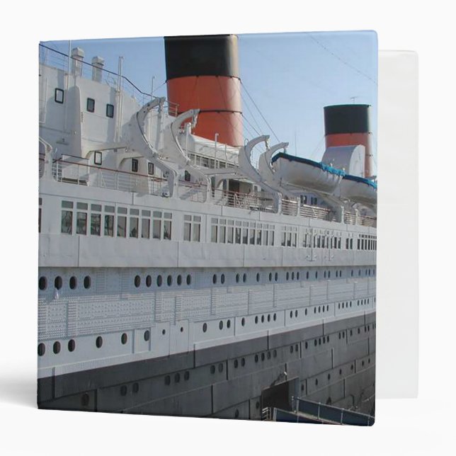 The Queen Mary Long Beach Keepsake Binder (Front/Inside)