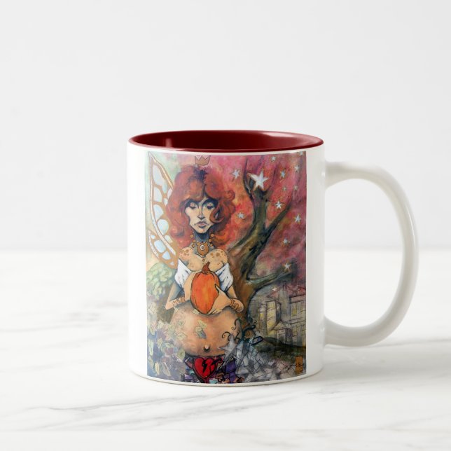The Queen of Autumn Two-Tone Coffee Mug (Right)