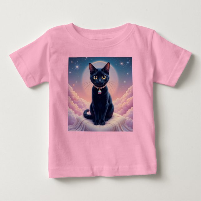 The Queen Of Black Cat Heaven Baby T-Shirt (Front)