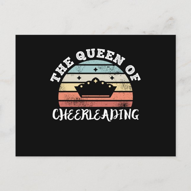The Queen of Cheerleading Mother's Day Gifts Postcard (Front)
