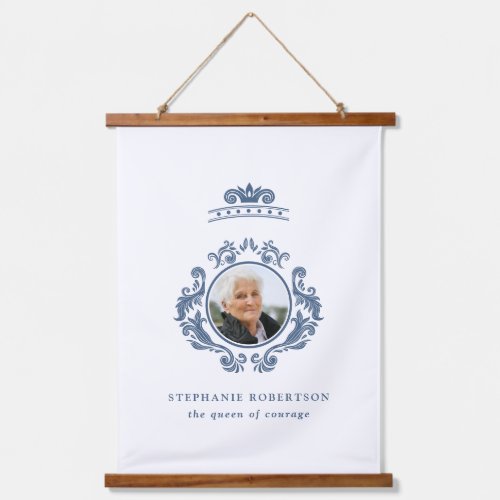 The Queen of Courage Baroque Photo Frame Name Hanging Tapestry