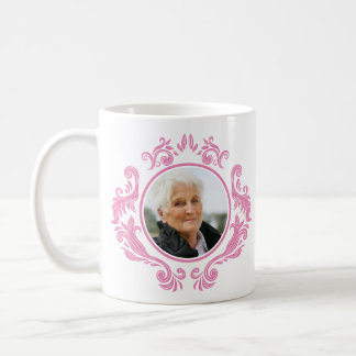 The Queen of Courage Breast Cancer Pink Photo Name Coffee Mug