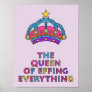 The Queen of Effing Everything LOL Poster 11 x 14"