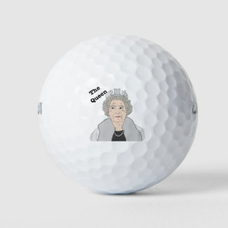 The Queen of England Elizabeth II English royalty Golf Balls