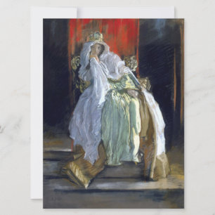 The Queen of Hamlet (by Edwin Austin Abbey) Card