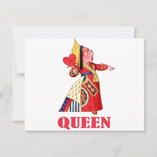 THE QUEEN OF HEARTS PERSONALIZED ANNOUNCEMENT