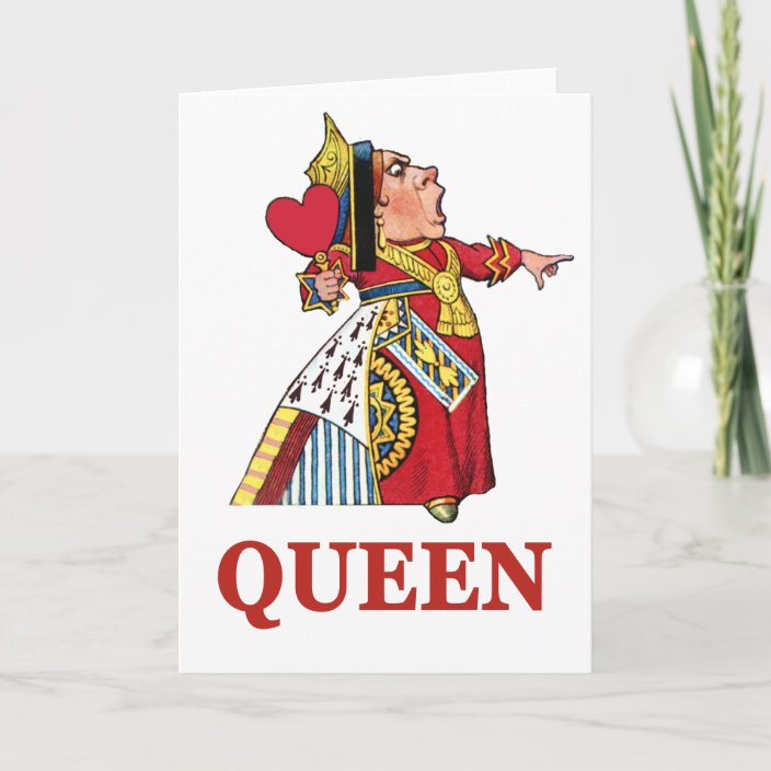 The Queen Of Hearts Card Zazzle Com