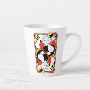 The Queen of Hearts Deck of Cards Latte Mug