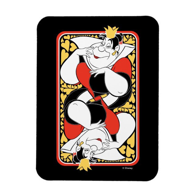 The Queen of Hearts | Deck of Cards Magnet (Vertical)