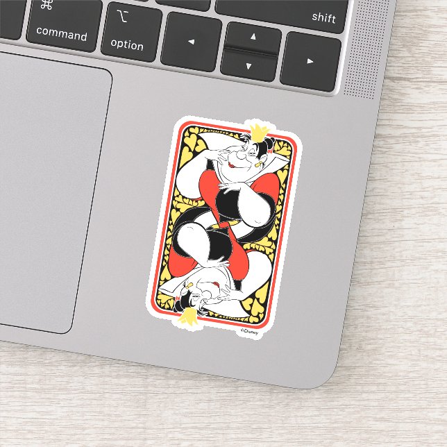 The Queen of Hearts | Deck of Cards Sticker (Detail)