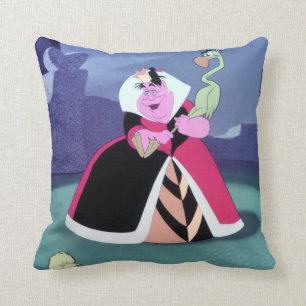 The Queen of Hearts Her Evil Smile Throw Pillow