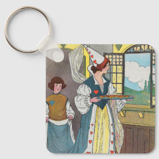 The Queen of Hearts Made Some Tarts, Nursery Rhyme Keychain