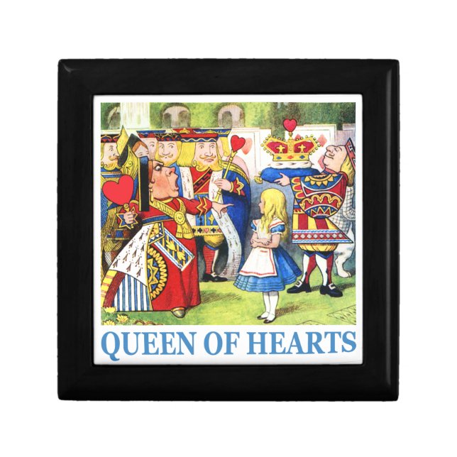 The Queen of Hearts meets Alice in Wonderland Jewelry Box (Front)