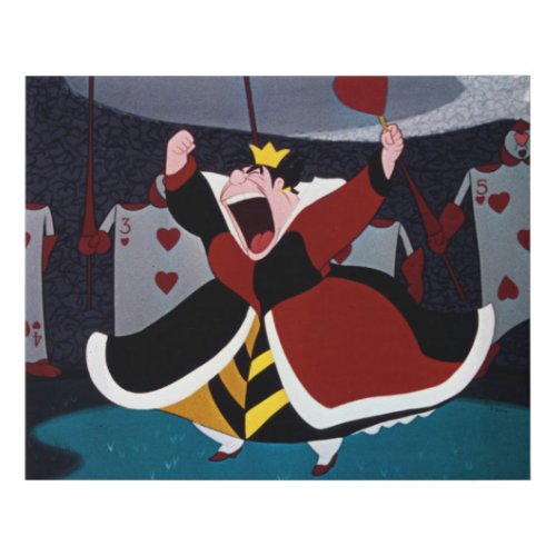 The Queen of Hearts  Mid Shout Faux Canvas Print