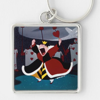 The Queen Of Hearts | Mid Shout Keychain by disneyvillains at Zazzle