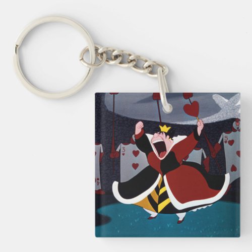 The Queen of Hearts  Mid Shout Keychain
