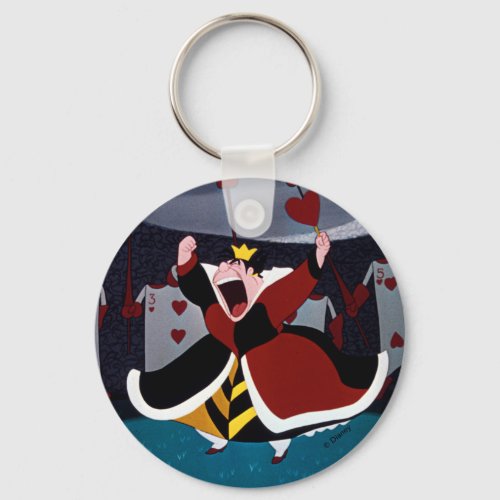 The Queen of Hearts  Mid Shout Keychain
