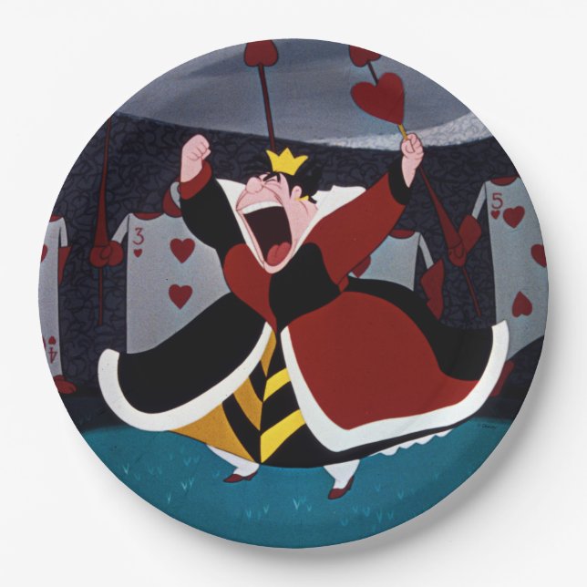 The Queen of Hearts | Mid Shout Paper Plates (Front)