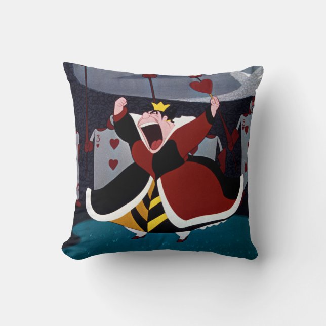 The Queen of Hearts | Mid Shout Throw Pillow (Front)