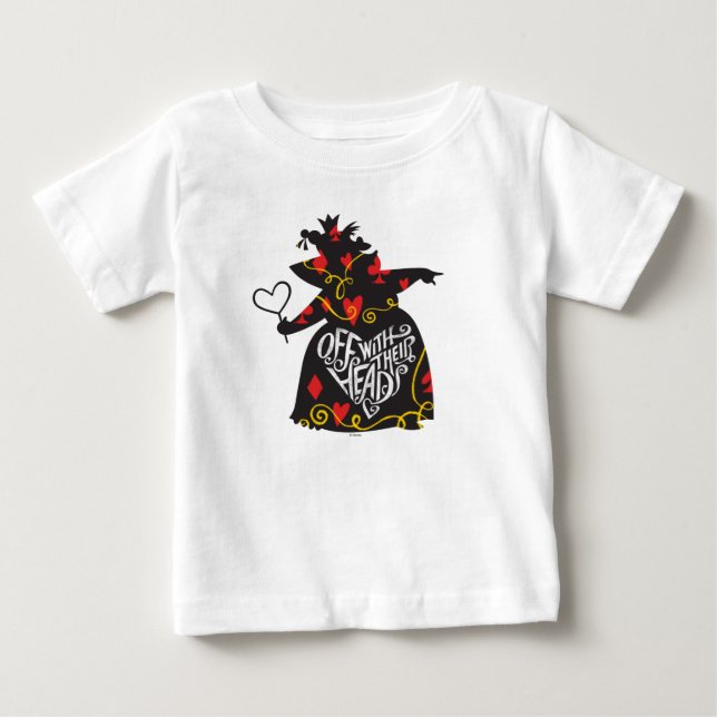 The Queen of Hearts | Off with Their Heads Baby T-Shirt (Front)