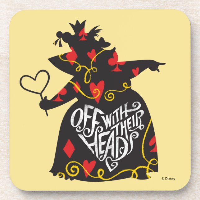 The Queen of Hearts | Off with Their Heads Beverage Coaster (Front)