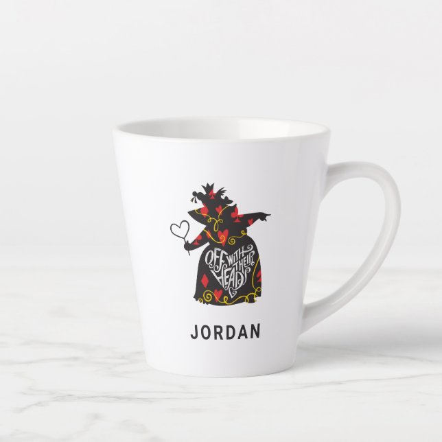 The Queen of Hearts | Off with Their Heads Latte Mug (Right)