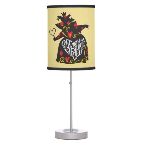 The Queen of Hearts  Off with Their Heads Table Lamp