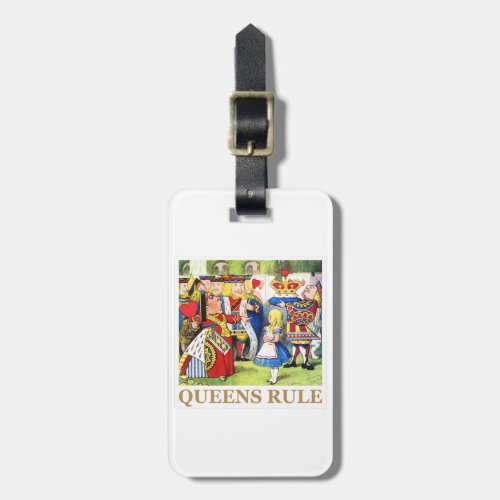 The Queen of Hearts Says  Queens Rule Luggage Tag